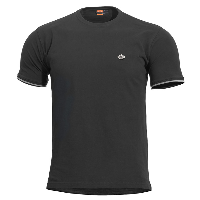 PÓLÓ - "LEVANTES CREWNECK STRIPES" - PENTAGON® - FEKETE