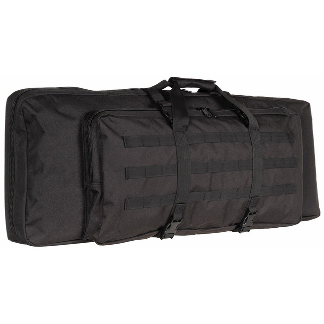 Rifle Bag, black, lined, for 2 rifles
