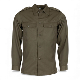 AT BH Shirt - Type 75 - Austrian Army Military Surplus - OD Green - Like New