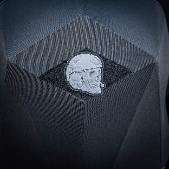 OPERATOR SKULL JELVÉNY - 3D PVC - SZÜRKE - M-TAC