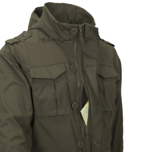 COVERT M-65 JACKET - EARTH BROWN/ BLACK - HELIKON