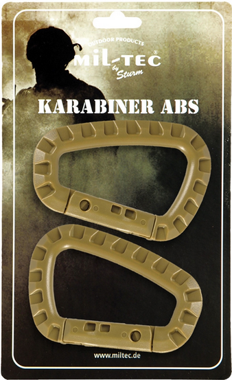 ABSZ MŰANYAG KARABINER KÉSZLET - Mil-Tec® - COYOTE