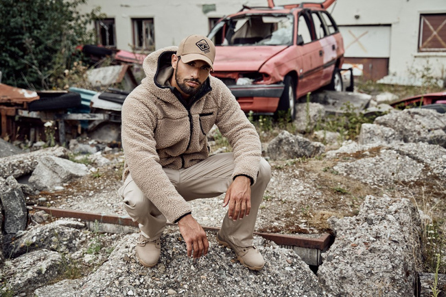 KABÁT "TEDDYFLEECE" IGNÁL - CAMEL - BRANDIT