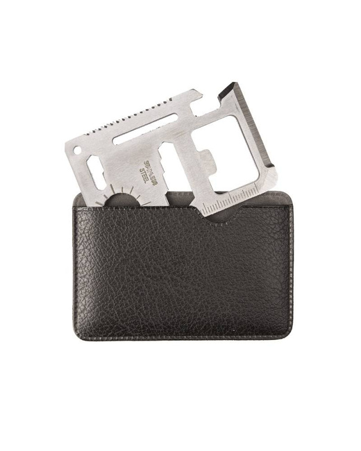 Survival Tool Card With Pouch