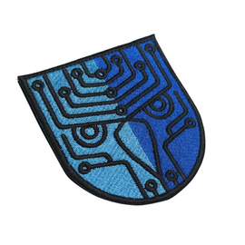 EMBLEMA BRODATA - COMANDAMENTUL APARARII CIBERNETICE – MODEL OFICIAL - MAPN - APLICARE VELCRO (CU SCAI)