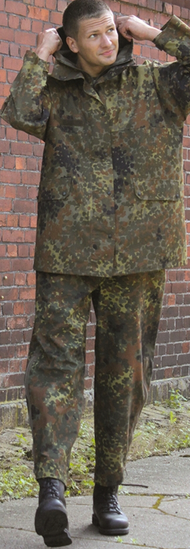 NÉMET NEDVES IDŐJÁRÁSI RUHA FLECTAR - KATONAI FELESLEG - HASZNÁLT