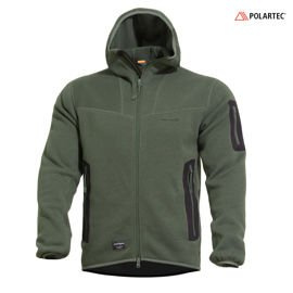 FLEECE KAPUCNIS PULÓVER CIPZÁRRAL - "FALCON PRO" - PENTAGON® - ZÖLD CAMO
