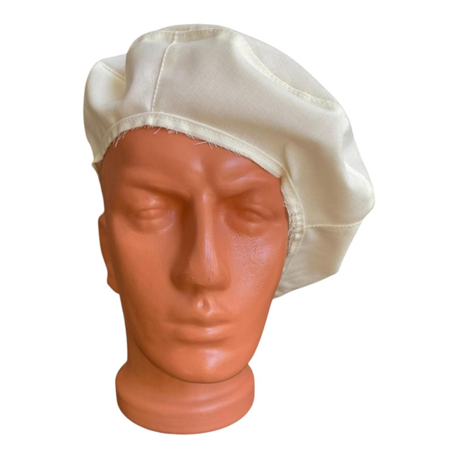 Cloth Cover for Cap/Helmet - Universal Size - Romanian Army Military Surplus - Off-White/Cream - In Good Condition