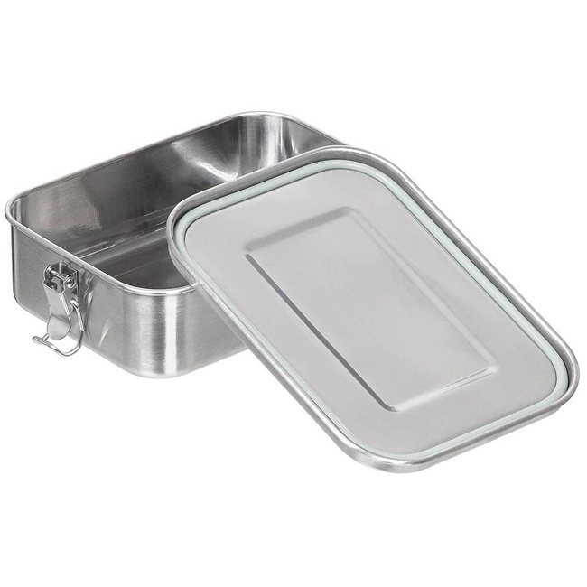 ROZSDAMENTES ACÉL ÉLELMISZERDOBOZ - PRÉMIUM - Fox Outdoor® - 19 x 14.5 x 6.5 CM