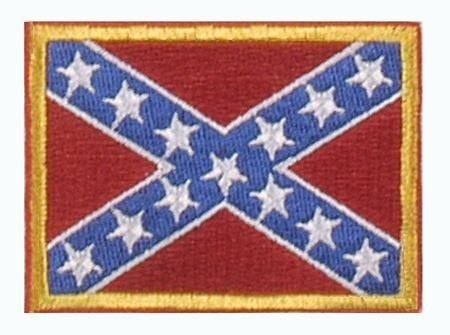 TAPASZ CONFEDERATE BATTLE FLAG 50 x 70 MM 