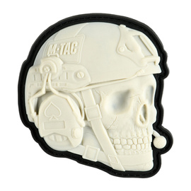 OPERATOR SKULL PATCH - 3D PVC - WHITE - M-TAC