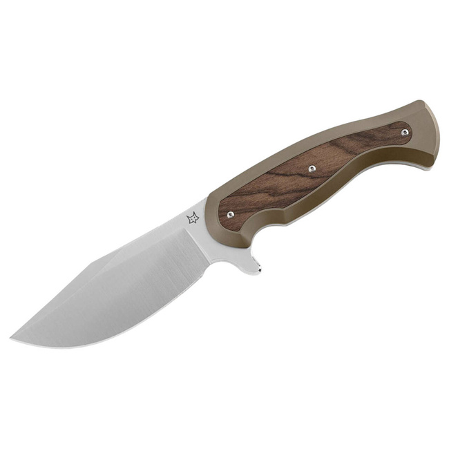 ZSEBKÉS EAST WOOD TIGER BRONZE TITANIUM ZIRICOTE - FOX KNIVES