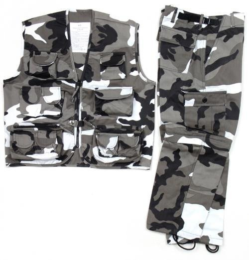 KIDS SUIT (VEST & PANTS) URBAN CAMO