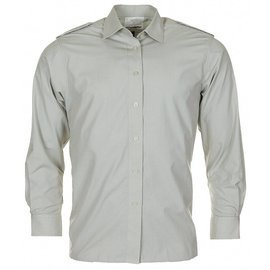 HOSSZÚ UJJÚ ING - SZÜRKE - KATONAI FELESLEG HOLLAND HADSEREG - HASZNÁLT