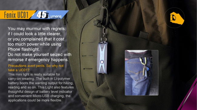 Lámpák, zseblámpa, Fenix UC01