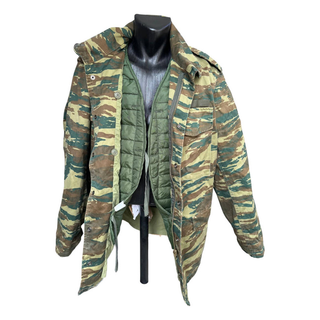 AMERIKAI M65 KABÁT - CAPTUSSZAL - GÖRÖG TEREPSZÍNŰ - KATONAI TÖBBLET - HASZNÁLT