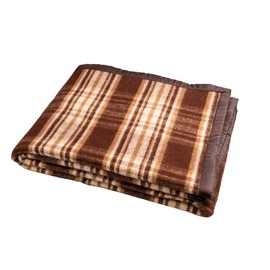 Romanian wool blanket, 150x200 cm, brown/beige/cream premium