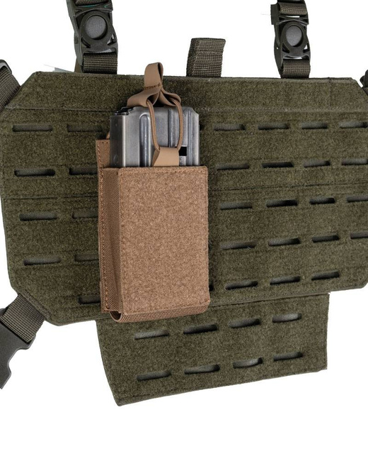 SINGLE MAGAZINE POUCH WITH HOOK N LOOP BACKSIDE - Mil-Tec - DARK COYOTE