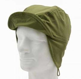 DUTCH ARMY WINTER  CAP - OD GREEN - USED