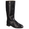 TRAVELING BOOTS FOR OFFICERS, PLAIN LEATHER - MILITARY SURPLUS EAST GERMAN ARMY - BLACK - USED