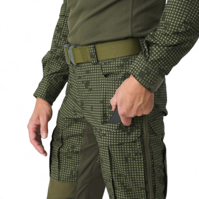 MCDU taktikai nadrág - PolyCotton Stretch Ripstop - Sivatagi éjszakai terepszín / Olíva zöld