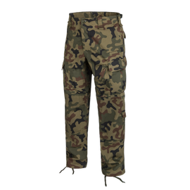CPU PANTS - POLYCOTTON RIPSTOP - Helikon-Tex - PL WOODLAND