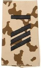 EMBLÉMA - GERMAN ARMY TROPICAL CAMO/BLACK SHOULDER LOOPS ´HAUPTGEFREITER UA´