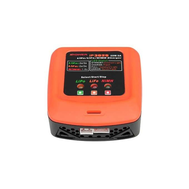 IP3025 töltő LiPo / LiFe / NiMH akkumulátorokhoz 25 W / 3 A - IPower