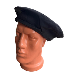 Military beret with burgundy/maroon trim - Military surplus from the Romanian Army - Used