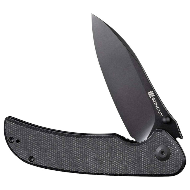 POCKET KNIFE - "SENCUT Borzam Micarta All Black" - Böker