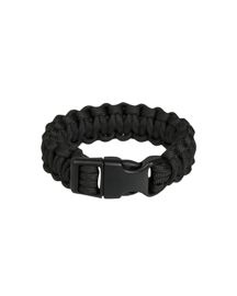 BLACK 22MM PARA BRACELET W. PLASTIC CLOSURE