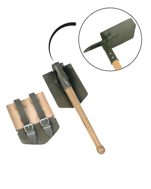 ÖSSZECSUKHATÓ ÁSÓ BŐRBORÍTÁSSAL - NÉMET HADSEREG - MILTEC