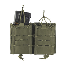 DUPLA TOK TÖLTŐHÖZ - NYITOTT TETEJŰ FLEX - ZÖLD OD - MIL-TEC