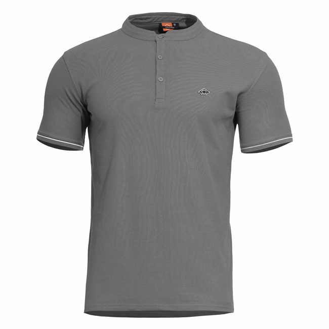 PÓLÓ - "LEVANTES HENLEY STRIPES" - PENTAGON® - FARKAS SZÜRKE