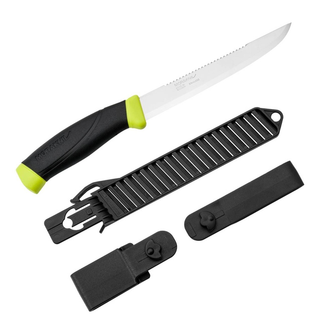 HALÁSZKÉS - "COMFORT SCALER 150" - MORAKNIV® - FEKETE/LIME
