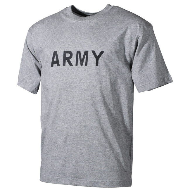 MFH T-shirt with the inscription army gray, 160g/m2