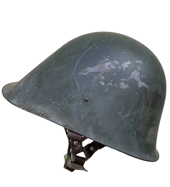 M73 HELMET - COLD WAR ERA - ROMANIAN ARMY MILITARY SURPLUS - USED CONDITION