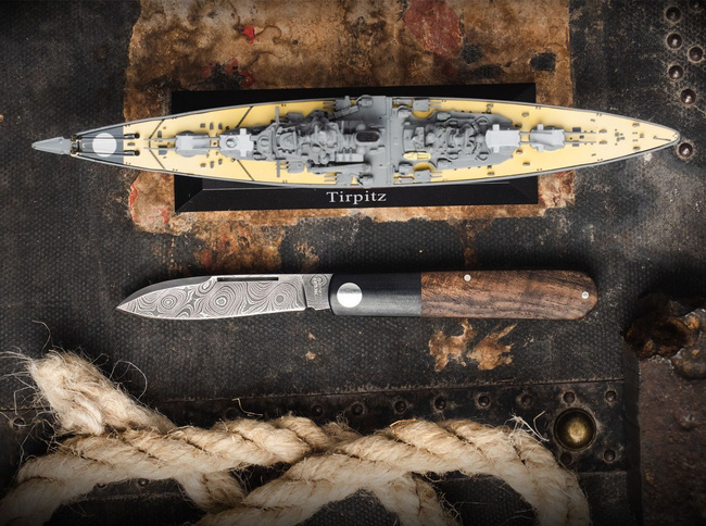 DAMASCUS KÉS BARLOW PRIME TIRPITZ - BOKER