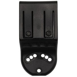 Belt plate, black, for pistol holster, used