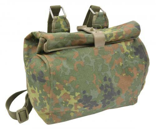 NÉMET VÉDŐMASZKTÁSKA - FLECKTARN CAMO - HASZNÁLT