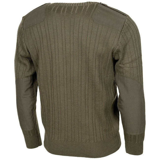 CZECH PULLOVER - M97 - V-neck - OD GREEN - MILITARY SURPLUS - LIKE NEW