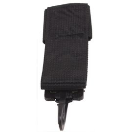 Key Chain "PD", nylon, black