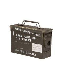 US FÉM LŐSZERES DOBOZ - CAL. 30 - KICSI - KATONAI FELESLEG - HASZNÁLT