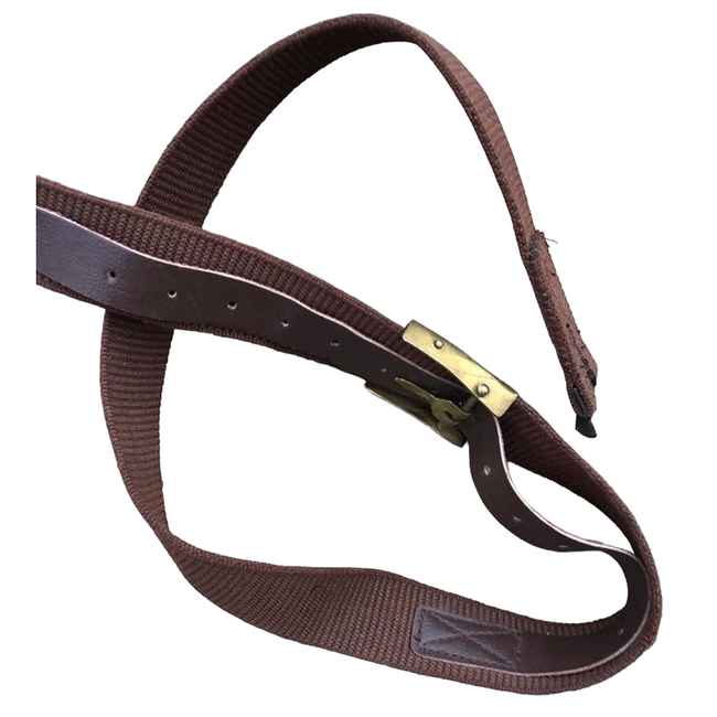 Barna öv Román Hadsereg Felesleg, Vászon - Arany csat - Hasznalt