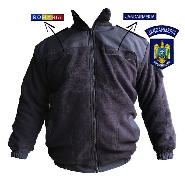 FLEECE JACKET - AUTUMN/WINTER - WITH EMBLEMS - JANDARMERIE