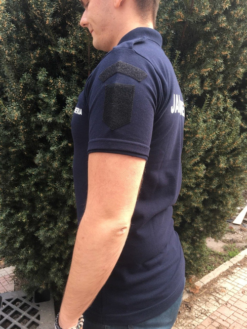 Sötétkék rövidujjú póló Gendarmerie