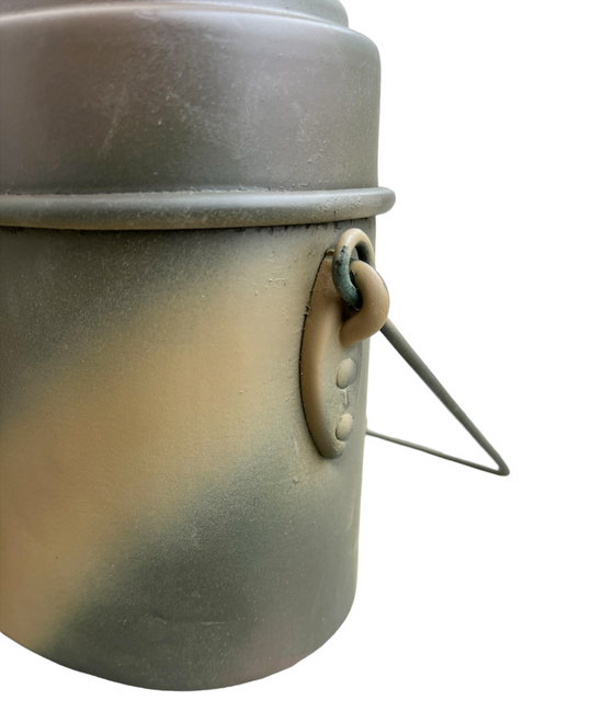 German model WW2 M31 Mess Tin - 3 colours camo (Normandy) (REPRO)