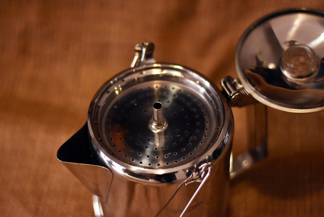 ROZSDAMENTES ACÉL KÁVÉSKANNA FOLYADÉKSZŰRŐVEL (9 CSÉSZÉK) - MIL-TEC®