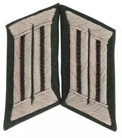 German WWII Black Collar Patch Officer