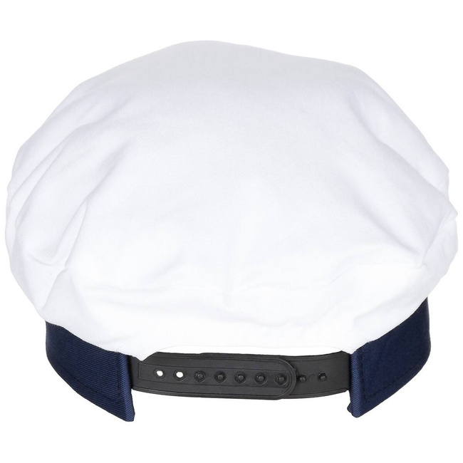 NAVY PEAKED CAP WITH GOLD THREAD EMBROIDERED BADGE - MFH